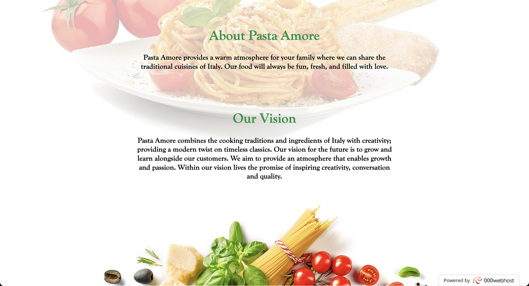 image of Pasta Amore about page